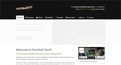Desktop Screenshot of paintballsouth.co.uk